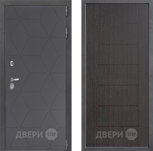 Входная металлическая Дверь Дверной континент ДК-3/744 ФЛ-Лайн Венге в Пушкино