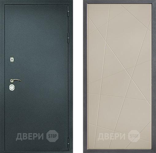 Дверь Дверной континент Рубикон Серебро Дизайн ФЛ-655 Капучино в Пушкино