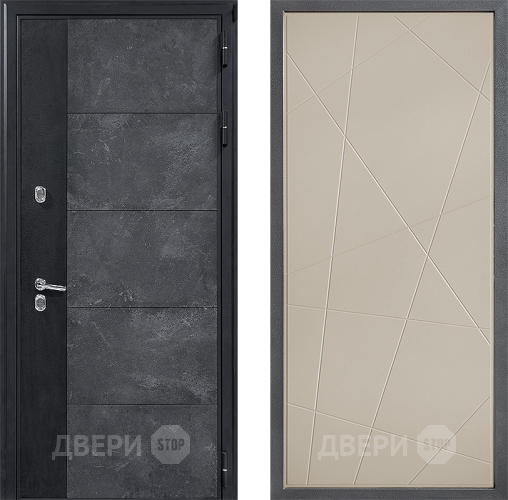 Входная металлическая Дверь Дверной континент ДК-15 Бетон ТЕРМО ФЛ-655 Капучино в Пушкино