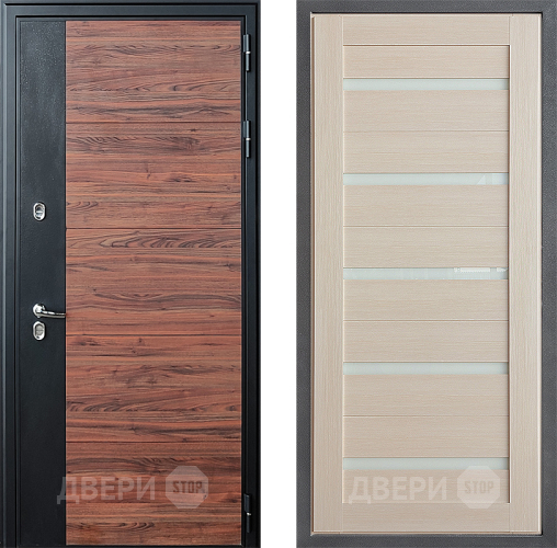 Дверь Дверной континент ДК-15 Красное Дерево ТЕРМО ФЛ-47 Капучино в Пушкино