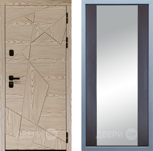 Входная металлическая Дверь Дива МД-97/1 Д-15 Зеркало Венге в Пушкино