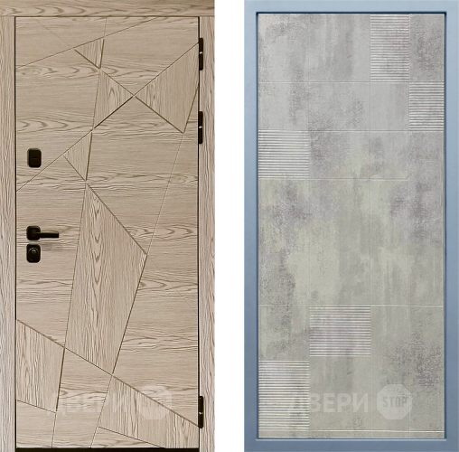 Входная металлическая Дверь Дива МД-97/1 Д-4 Бетон темный в Пушкино