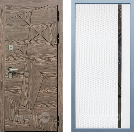 Входная металлическая Дверь Дива МД-97/2 МХ-47 Белый матовый в Пушкино