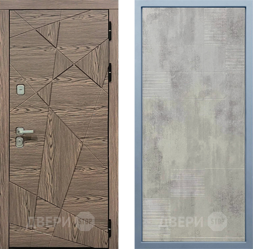 Входная металлическая Дверь Дива МД-97/2 Д-4 Бетон темный в Пушкино