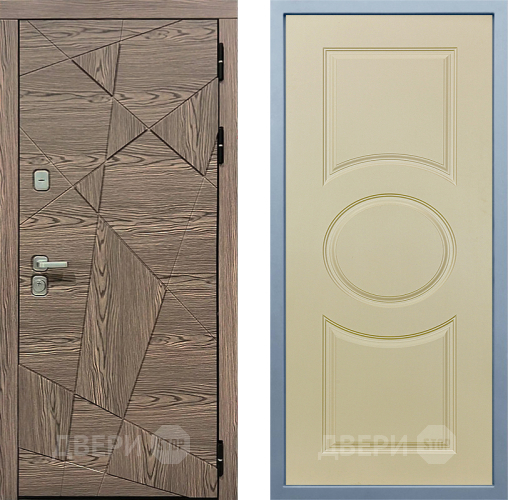 Входная металлическая Дверь Дива МД-97/2 Д-8 Шампань в Пушкино