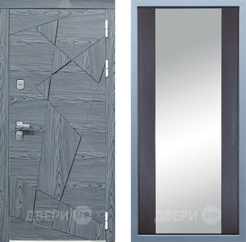 Входная металлическая Дверь Дива МД-97/3 Д-15 Зеркало Венге в Пушкино