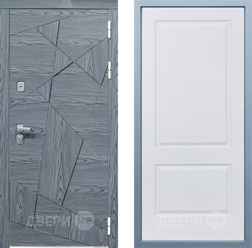 Входная металлическая Дверь Дива МД-97/3 Д-7 Белый в Пушкино