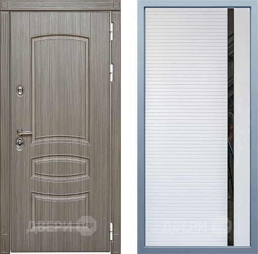 Входная металлическая Дверь Дива МД-42 МХ-45 Белый матовый в Пушкино