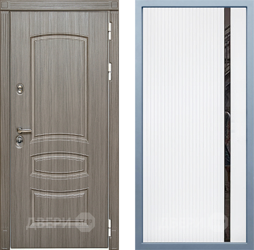 Входная металлическая Дверь Дива МД-42 МХ-46 Белый матовый в Пушкино