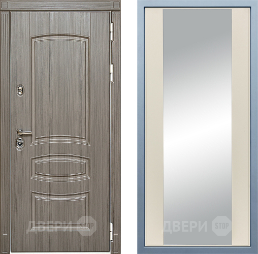 Входная металлическая Дверь Дива МД-42 Д-15 Зеркало Шампань в Пушкино