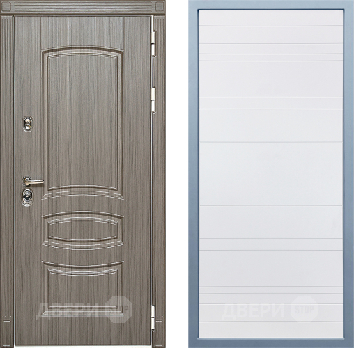 Входная металлическая Дверь Дива МД-42 Д-5 Белый в Пушкино