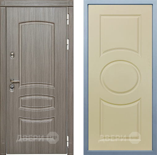 Входная металлическая Дверь Дива МД-42 Д-8 Шампань в Пушкино