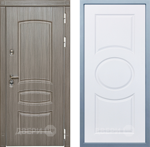 Входная металлическая Дверь Дива МД-42 М-30 Белый в Пушкино