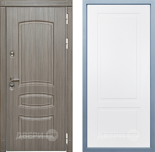 Входная металлическая Дверь Дива МД-42 Н-7 Белый в Пушкино