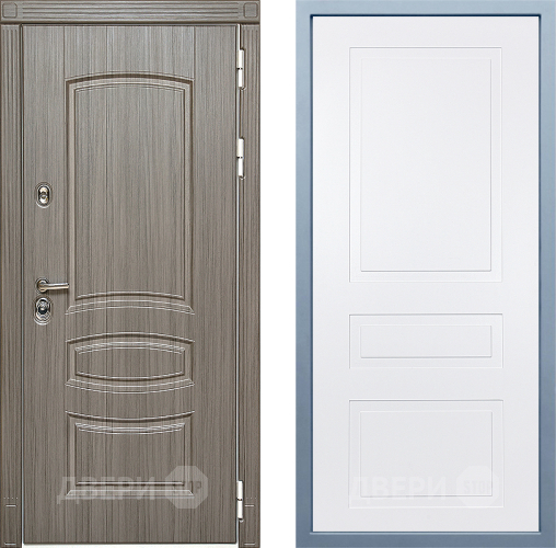 Входная металлическая Дверь Дива МД-42 Н-13 Белый в Пушкино