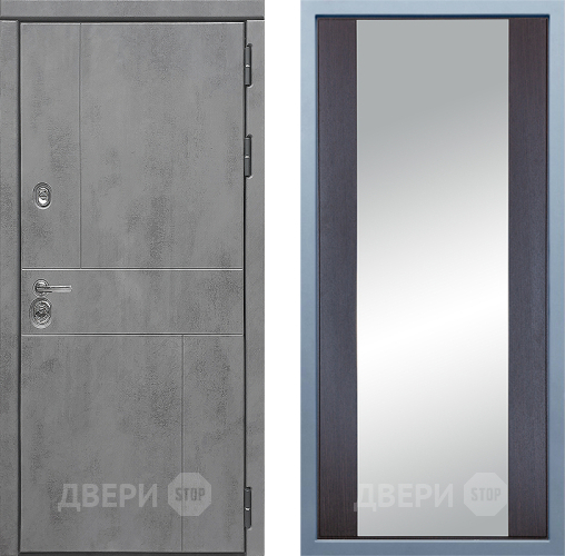 Входная металлическая Дверь Дива МД-48 Д-15 Зеркало Венге в Пушкино