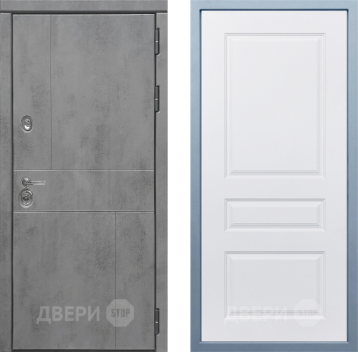 Входная металлическая Дверь Дива МД-48 Д-13 Белый в Пушкино