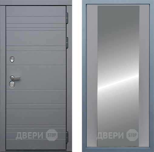 Входная металлическая Дверь Дива МД-39 Д-15 Зеркало Силк Маус в Пушкино