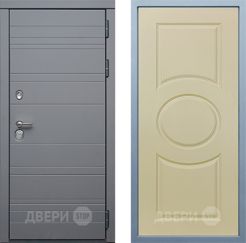 Входная металлическая Дверь Дива МД-39 Д-8 Шампань в Пушкино