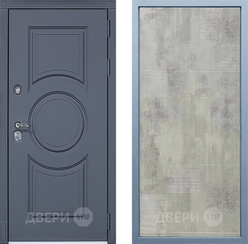 Входная металлическая Дверь Дива МХ-30 STR Д-4 Бетон темный в Пушкино