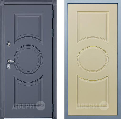 Входная металлическая Дверь Дива МХ-30 STR Д-8 Шампань в Пушкино