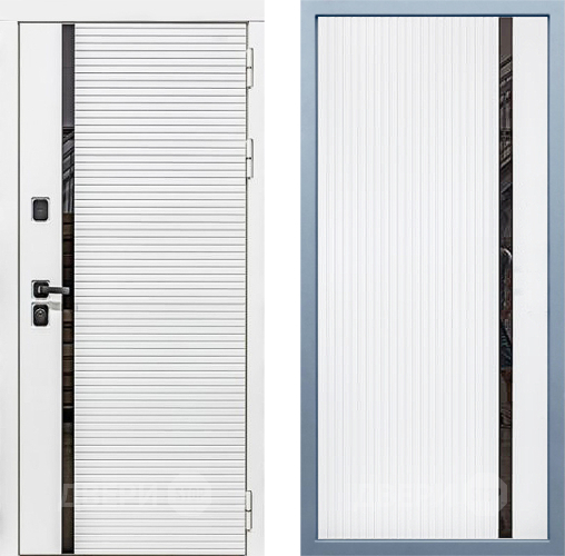 Входная металлическая Дверь Дива МХ-45 Белая STR МХ-46 Белый матовый в Пушкино