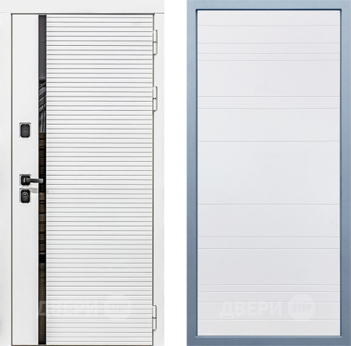 Входная металлическая Дверь Дива МХ-45 Белая STR Д-5 Белый в Пушкино