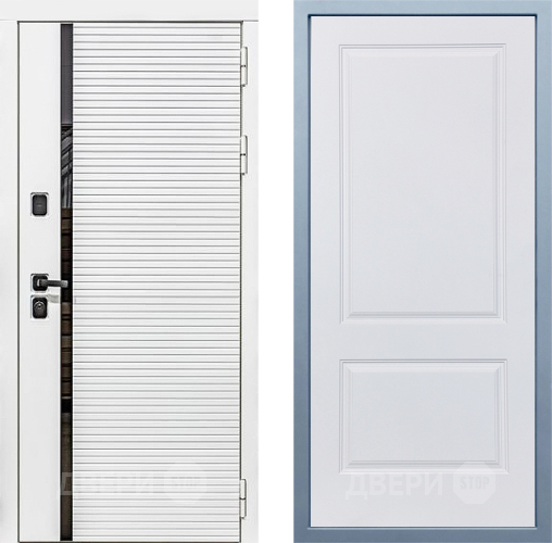 Входная металлическая Дверь Дива МХ-45 Белая STR Д-7 Белый в Пушкино