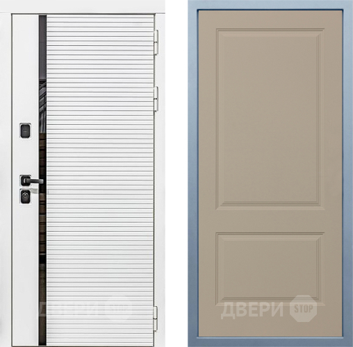 Входная металлическая Дверь Дива МХ-45 Белая STR Д-7 Шампань в Пушкино