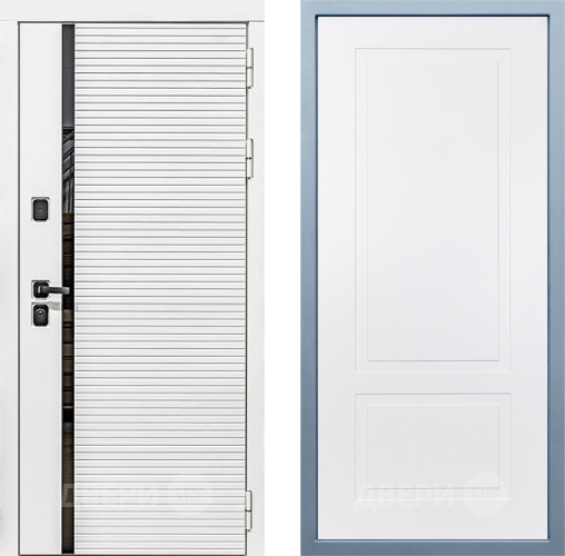 Входная металлическая Дверь Дива МХ-45 Белая STR Н-7 Белый в Пушкино