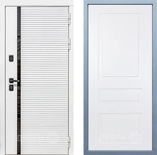 Входная металлическая Дверь Дива МХ-45 Белая STR Н-13 Белый в Пушкино