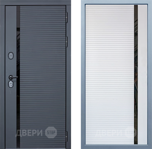 Входная металлическая Дверь Дива МХ-45 STR МХ-45 Белый матовый в Пушкино