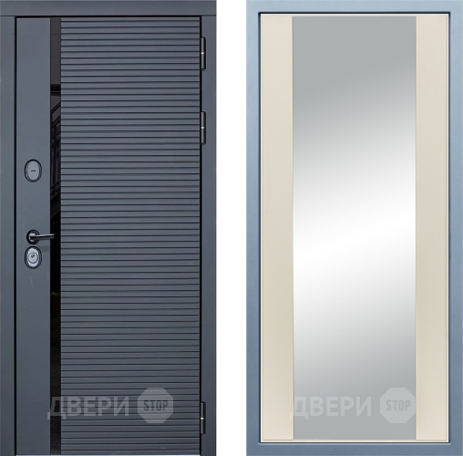 Входная металлическая Дверь Дива МХ-45 STR Д-15 Зеркало Шампань в Пушкино