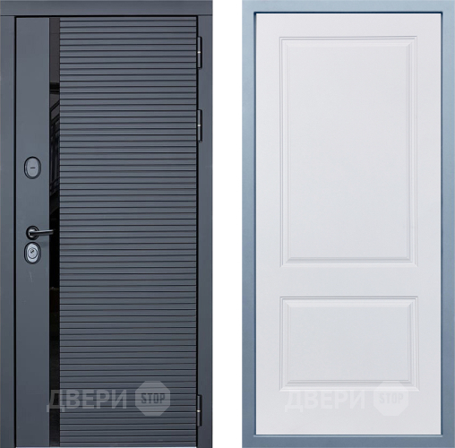 Входная металлическая Дверь Дива МХ-45 STR Д-7 Белый в Пушкино