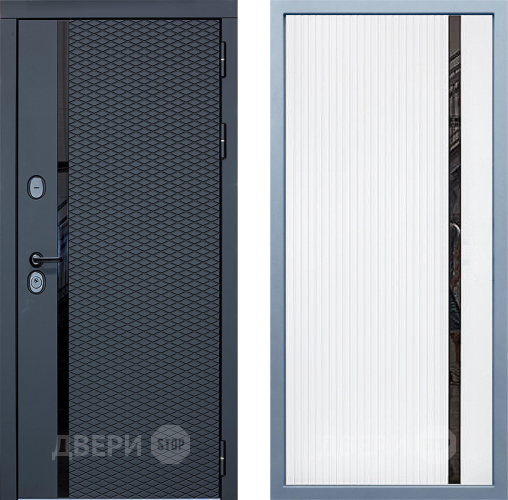 Входная металлическая Дверь Дива МХ-47 STR МХ-46 Белый матовый в Пушкино