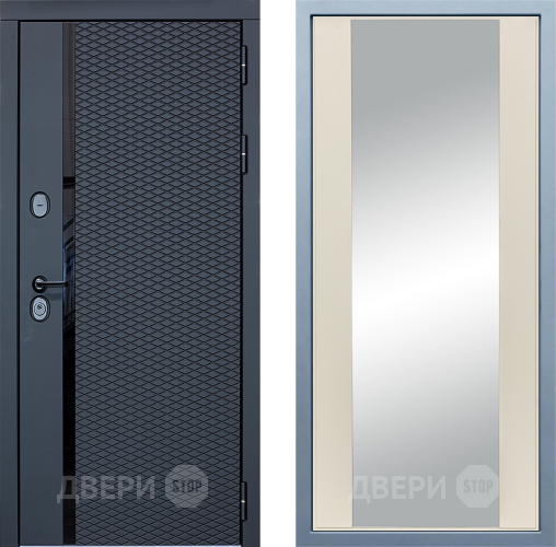 Входная металлическая Дверь Дива МХ-47 STR Д-15 Зеркало Шампань в Пушкино