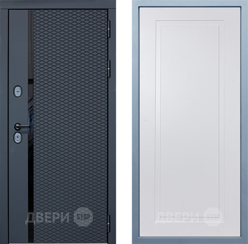 Входная металлическая Дверь Дива МХ-47 STR Н-10 Белый в Пушкино