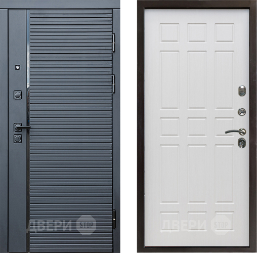 Входная металлическая Дверь Престиж Черная Линия Спарта Лиственница белая в Пушкино