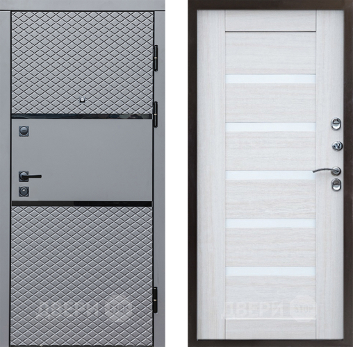 Дверь Престиж Ромб Царга Лиственница белая в Пушкино