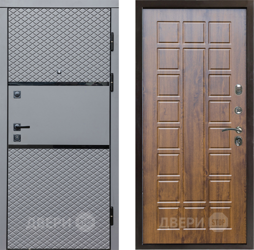 Входная металлическая Дверь Престиж Ромб Престиж Дуб в Пушкино