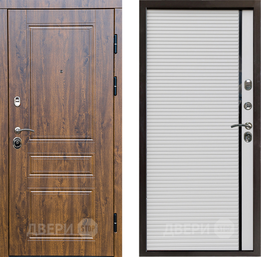 Входная металлическая Дверь Престиж Классика Дуб Porte Белый в Пушкино