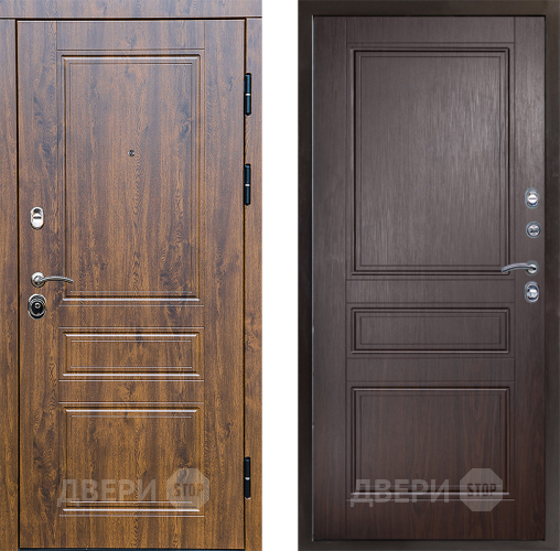 Входная металлическая Дверь Престиж Классика Дуб Классика Венге в Пушкино