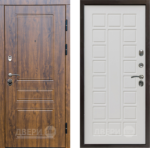 Входная металлическая Дверь Престиж Классика Дуб Престиж Бежевый мат в Пушкино