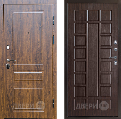 Входная металлическая Дверь Престиж Классика Дуб Престиж Венге в Пушкино