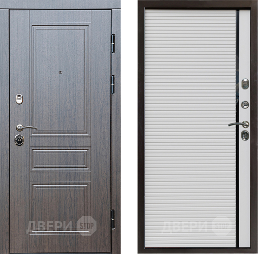 Входная металлическая Дверь Престиж Классика Венге Porte Белый в Пушкино