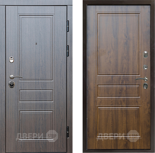 Входная металлическая Дверь Престиж Классика Венге Классика Дуб в Пушкино