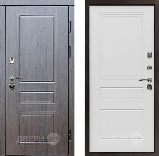 Входная металлическая Дверь Престиж Классика Венге Классика Лиственница белая в Пушкино