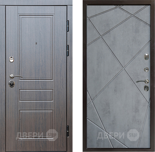 Дверь Престиж Классика Венге Лучи Бетон темный в Пушкино