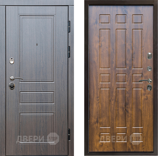 Входная металлическая Дверь Престиж Классика Венге Спарта Дуб в Пушкино