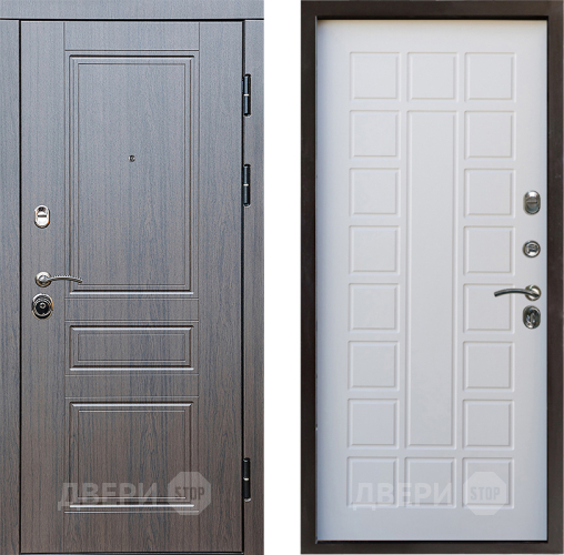 Входная металлическая Дверь Престиж Классика Венге Престиж Белое дерево в Пушкино